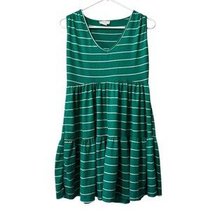 See You Monday Anthropologie Women Size Medium‎ Striped Sleeveless Mini Dress